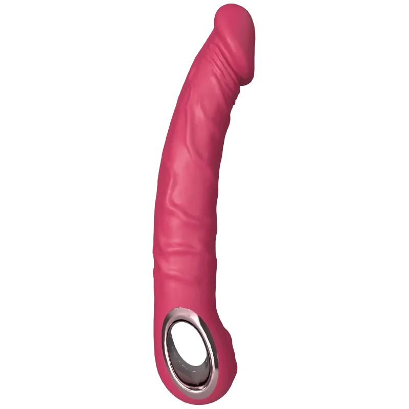 veined-vibrating-silicone-dildo