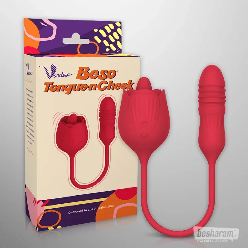 Voodoo Beso Tongue-n-Cheek Multifunctional Stimulator